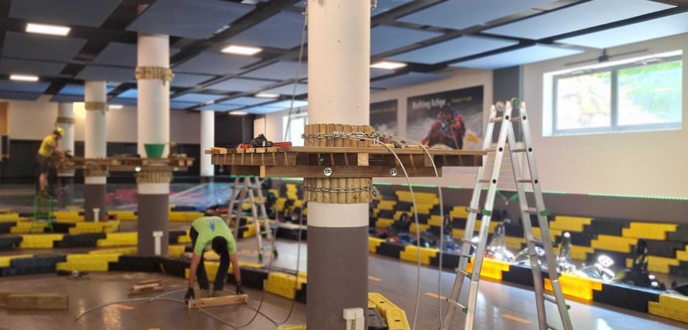 Costruzione teleferica da 25 metri – Parco avventura resort 5 stelle