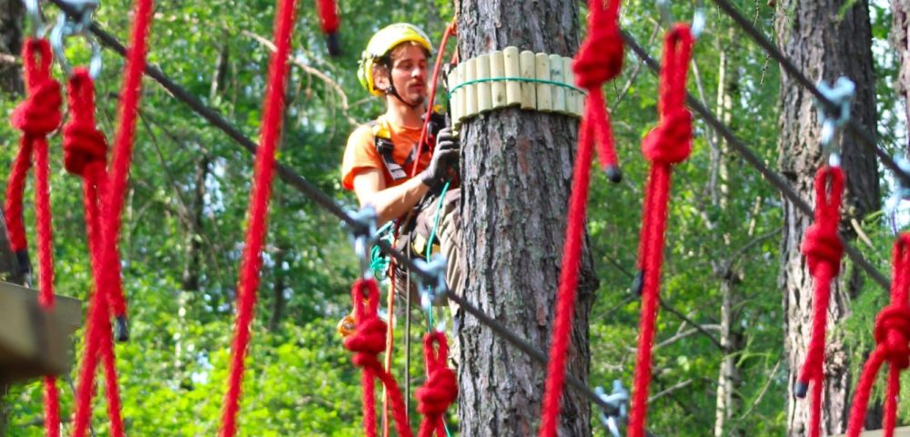Costruzione parco avventura corteno golgi brescia