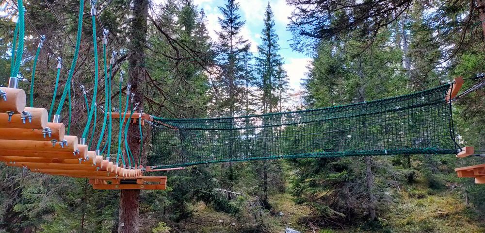 Costruzione percorsi parco avventura madonna di campiglio